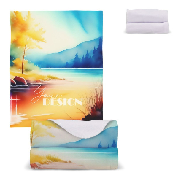 Polar fleece deken sublimation 120x150 cm 190g/m²
